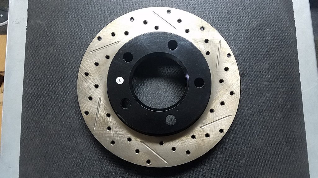 Scout II Front Brake Rotor, Drilled and Slotted, Left