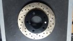 Scout II Front Brake Rotor, Drilled and Slotted, Left