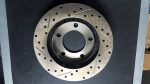 Scout II Front Brake Rotor, Drilled and Slotted, Left